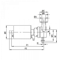 55165-3 Мембранный клапан с пневмоприводом трехходовой редукционный, тип-У, Ц-Ц-Ц