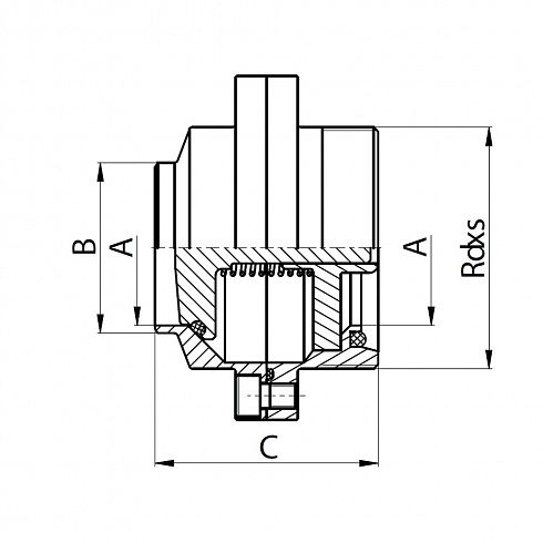 5082 D – Обратный клапан С-P нержавеющий – AISI 304