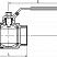 40640 Шаровой кран проходной из двух частей нержавеющий Р-Р — DIN, AISI 304