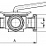40110 Конический кран трехходовой нержавеющий Р-Р-Р — DIN, AISI 304