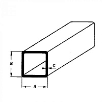 Профиль квадратный нержавеющий (1050) – AISI 304