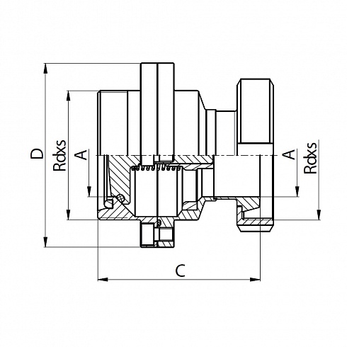 5084 D – Обратный клапан P-К/М нержавеющий – AISI 304